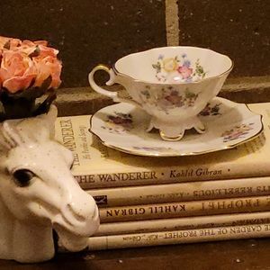 VINTAGE ALKA BAVARIA PORCELAIN TEA CUP & SAUCER GERMANY,